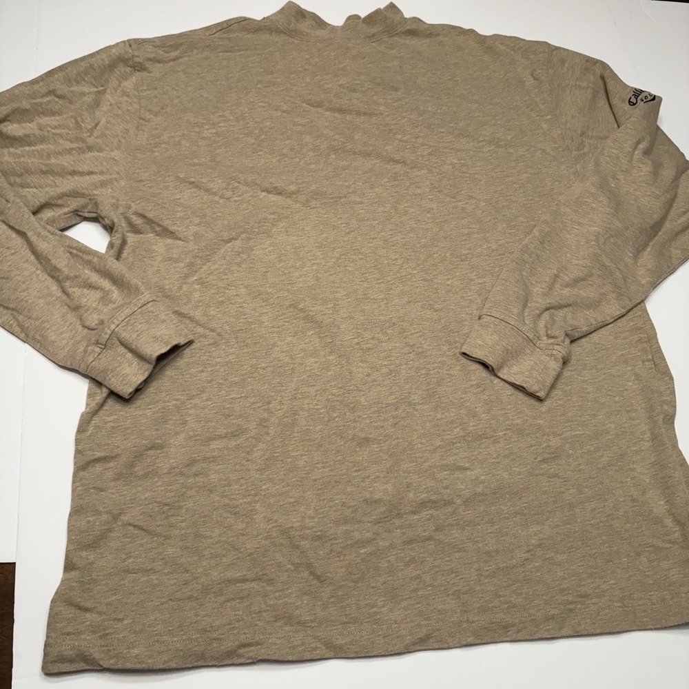 Callaway Golf Sport Beige Men's Size M Long Sleeve Shirt Vintage Trendy‎